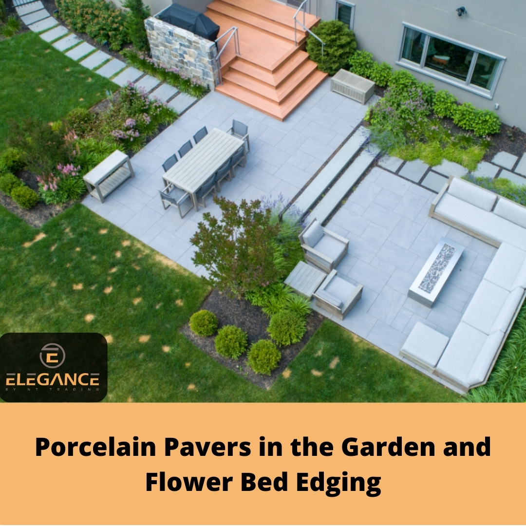 Porcelain Pavers In The Garden And